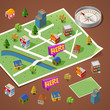 Pre assembled Isometric Map
