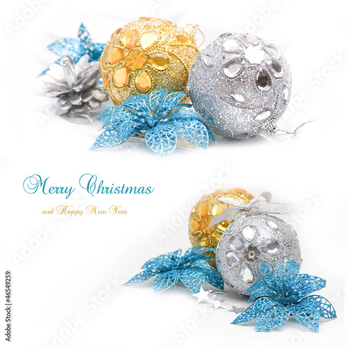 Photo: Collage with christmas decoration Collage with christmas decoration
