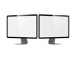 Computer Display Isolated on White.