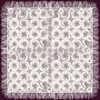 Vector: White lace with fringe in tablecloth design White lace with fringe in tablecloth design