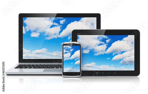 Illustration: Cloud computing concept Cloud computing concept