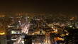 Time lapse of traffic and city lights