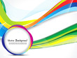 abstract colorful wave background