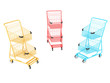 Shopping cart. 3D isolated
