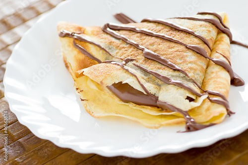 Photo: crepes alla cioccolato crepes alla cioccolato