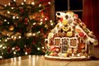Knusperhäuschen mit Weihnachtsbaum