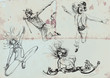 jumping and happy (- drawings into vector collection)