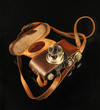 Legendary antique old photo camera