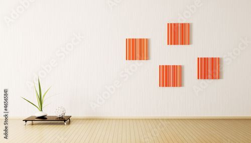Illustration: Modern interior 3d render Modern interior 3d render