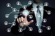 Foto: social network touchscreen - connectivity social network touchscreen - connectivity