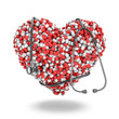 Heart pills stethoscope