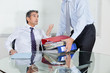 Businessmen Overwhelmed By Load Of Work