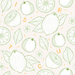 Citrus seamless pattern