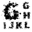 Font, alphabet letters set
