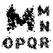 Font, alphabet letters set