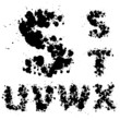 Font, alphabet letters set