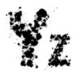 Font, alphabet letters set