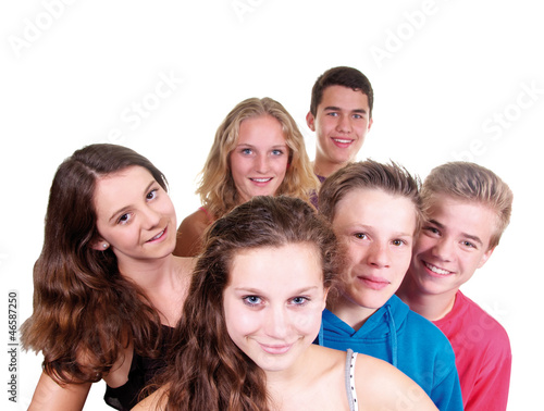 Photo: Gruppe Teenager Gruppe Teenager