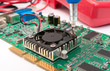 Foto: Circuit board mounting Circuit board mounting