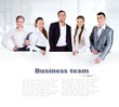 Business team holding the clipboard
