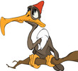 American condor an eagle.Cartoon