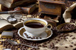 Kaffe Schwarz Romantisch