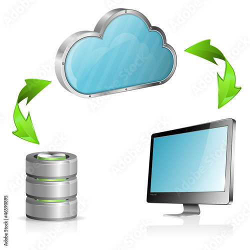 Vector: Cloud Computing Concept Cloud Computing Concept