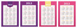 calendar 2013 set