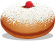 Vektor: Sufganiyah Hanukkah Donut Sufganiyah Hanukkah Donut