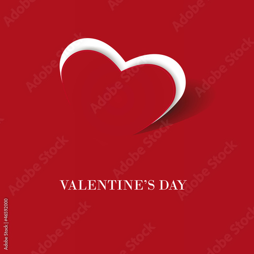 Vector: Simple cute card on valentine's day Simple cute card on valentine's day