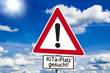 Schild KiTa-Platz mit Sonne