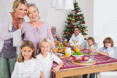Photo: Three generations of women at christmas time Three generations of women at christmas time