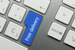 Free delivery keyboard key