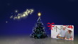 Christmas tree animation with people