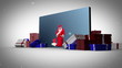 Video: Big screen christmas and family's animation Big screen christmas and family's animation