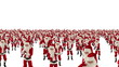 Santa Claus Crowd Dacing, Christmas Party cam fly over