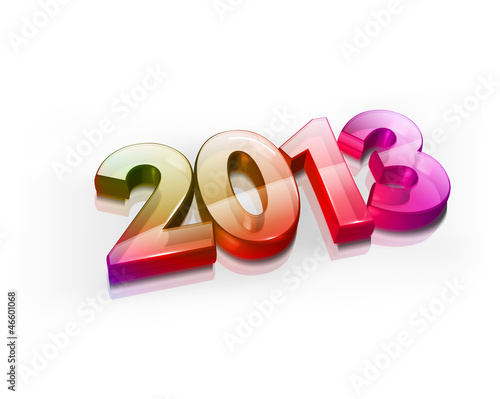 Vector: 3d new year 2013, vector 3d new year 2013, vector