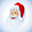 Vector: Cartoon Happy Santa Claus face EPS 10 Cartoon Happy Santa Claus face EPS 10