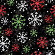 glitter snowflake pattern