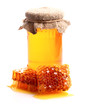 Photo: Honey with honeycombs Honey with honeycombs