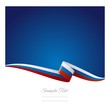 Abstract color background Russian flag vector