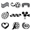 Cinema And Movie Hand Drawn Ic...