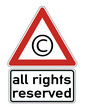 copyright Schild  #121108-008