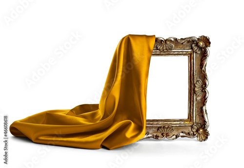 Photo: wooden frame and silk cover wooden frame and silk cover
