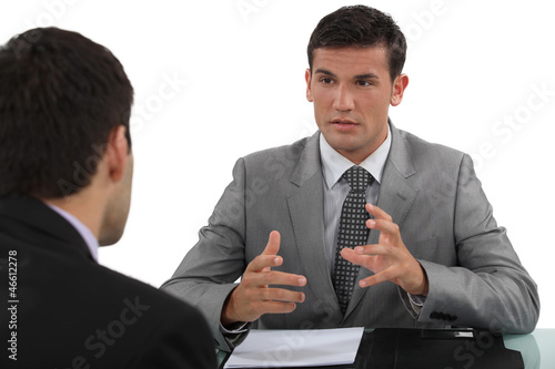 Photo: Businessman in interview Businessman in interview