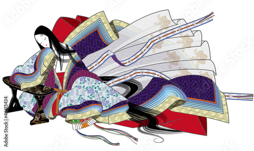 Illustration: 十二単 十二単