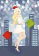 Beautiful girl shopping