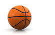 Basketball Over A White Backgr...