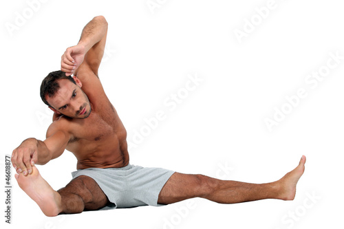 Photo: Man stretching Man stretching