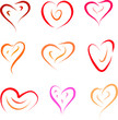 Vector: heart set love symbols vector heart set love symbols vector